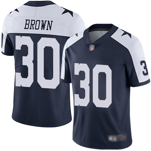 Men Dallas Cowboys Limited Navy Blue Anthony Brown Alternate #30 Vapor Untouchable Throwback NFL Jersey->women nfl jersey->Women Jersey